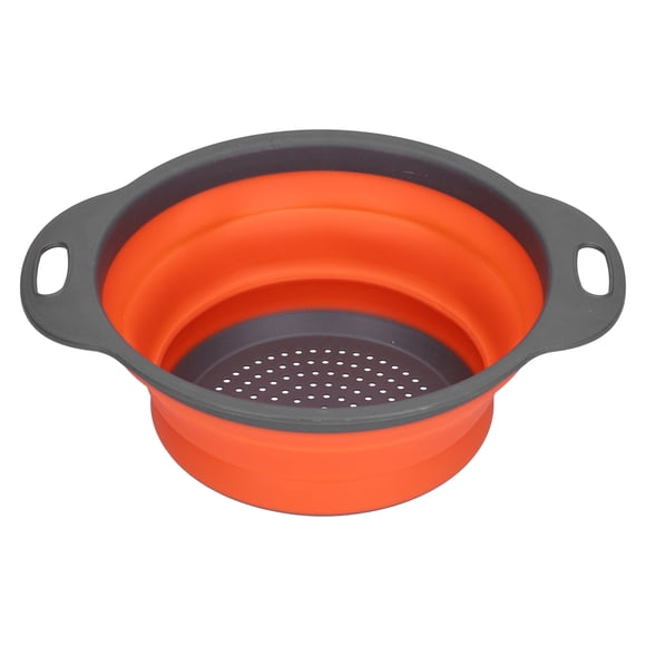Cesta de lavado de cocina BuyWeek Cesta de drenaje de silicona redonda plegable