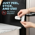 thumbnail image 4 of Todays Kids Child Proof Refrigerator Lock - Easy to Install Child Lock for Fridge, Open Normal Feature - One Hand Operation Freezer Lock, No Tools Needed - Secure Fridge Lock, Wide Application, 4 of 7