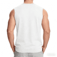 thumbnail image 4 of Cmfcve Men's Muscle Shirt White Sleeveless Compression Athletic T-Shirt Quick Dry Silky Workout Gym Tank Top Running Football Training Tee Undershirt, 4 of 7