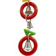 thumbnail image 4 of 1127 Mini Triple Geo Ringer - Handcrafted Jingling Bird Cage Toy, 4 of 5