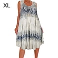 thumbnail image 1 of Vestido Estampado Chaleco Camiseta Vestido corto Sin mangas Mujer Ropa de verano, Beige, XL AweSitey AP002136-04, 1 of 5