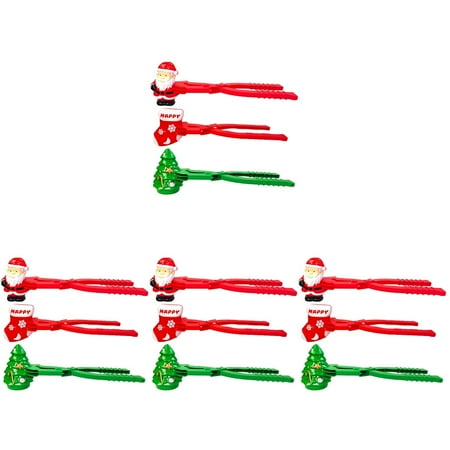 

Gregiular 12 Pcs Christmas Snow Toys Xmas Elements Snowball Makers Compact Snowball Clips Children Supply