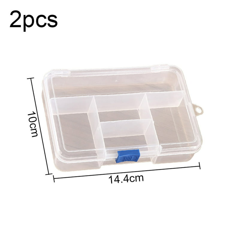 Plastic Organizer Container Storage Box Adjustable Divider Removable Grid  Compartment for Jewelry Beads Earring Tool Fishing Hook Small Accessories