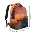 thumbnail image 2 of Disketp Bioluminescent Underwater Flower Mochila Estampada para Hombre y Mujer – Mochila Ligera Clásica con Múltiples Bolsillos para Universidad, Trabajo y Viajes-One Size, 2 of 5