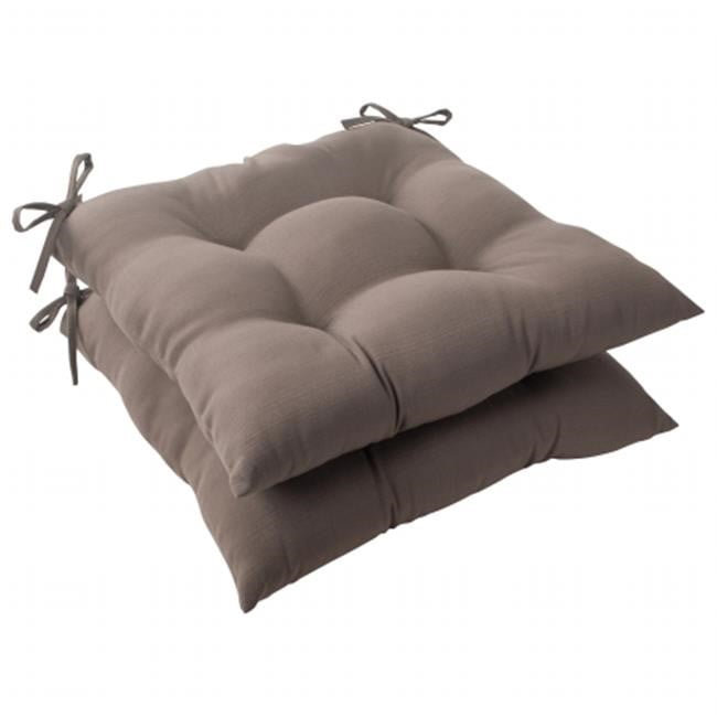 Pillow Perfect Outdoor/ Indoor Forsyth Taupe Wrought Iron Seat Cushion