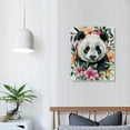 thumbnail image 4 of Nawypu Panda Print, Panda Wall Decor, Panda Print on Canvas, Watercolor Panda Print, Panda Bear Portrait, Panda With Flowers, Animal Wall Art Print, Summer Print, Art, 4 of 5