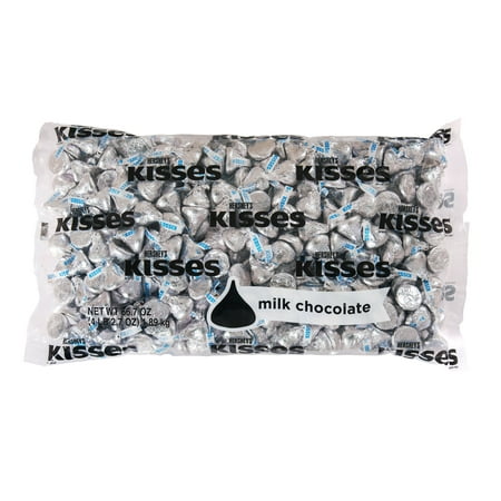 (3 Pack) Kisses, Milk Chocolate Candy, Silver Foil, 66.7 Oz - Online