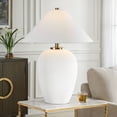 thumbnail image 2 of Uttermost Merriton Matt White Table Lamp, 2 of 10