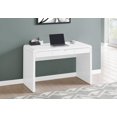 thumbnail image 1 of Monarch Specialties Computer Desk, Home Office, Laptop, Storage Drawers, 48"l, Work, Laminate, Glossy White, Contemporary, Modern, 1 of 9