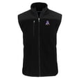 thumbnail image 2 of Men's Cutter & Buck  Black New England Patriots Throwback Big & Tall Cascade Eco Sherpa Fleece Full-Zip Vest, 2 of 3