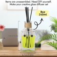 thumbnail image 2 of Reed Diffuser Bottle Set of 2 Glass Diffuser Bottles 8oz/250ml Empty Glass Diffuser Bottles with Stoppers and Reed Sticks Clear Decorative Bottle Set Bulk Reusable Perfume Jar, 2 of 6