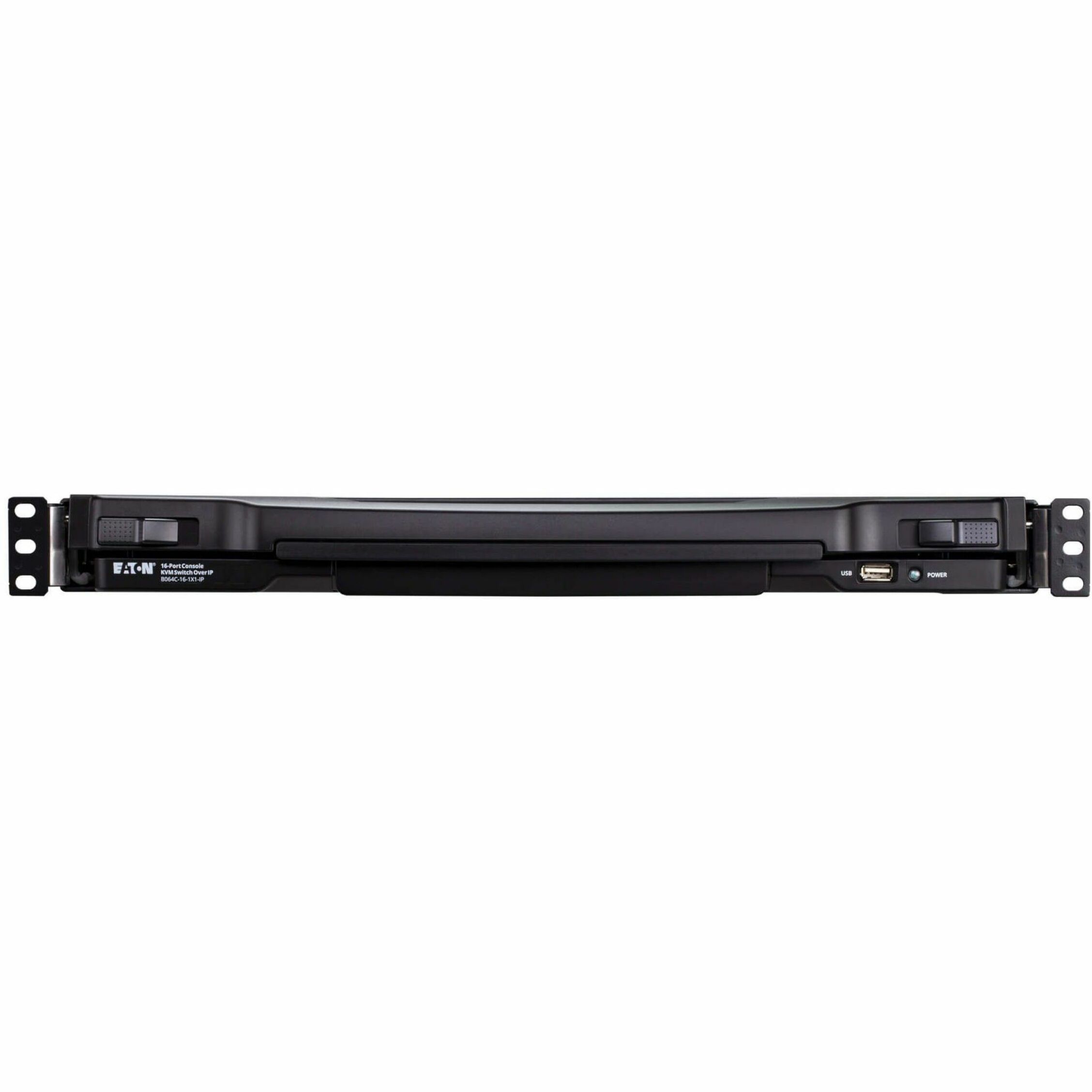 Eaton 16-Port Cat5 KVM over IP Switch - 19 in. LCD, 1 Remote or 1 Local User, 1U Rack-Mount, TAA (b064c-16-1-ip)