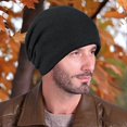 thumbnail image 3 of Unisex Chunky Knit Hat Windproof Knitted Beanie Hats for Outdoor Sports, 3 of 5
