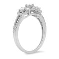 thumbnail image 2 of Dazzlingrock Collection 0.50 Carat (ctw) 14k Round Diamond Ladies 3 Stone Split Shank Engagement Bridal Ring 1/2 CT, White Gold, Size 8, 2 of 3