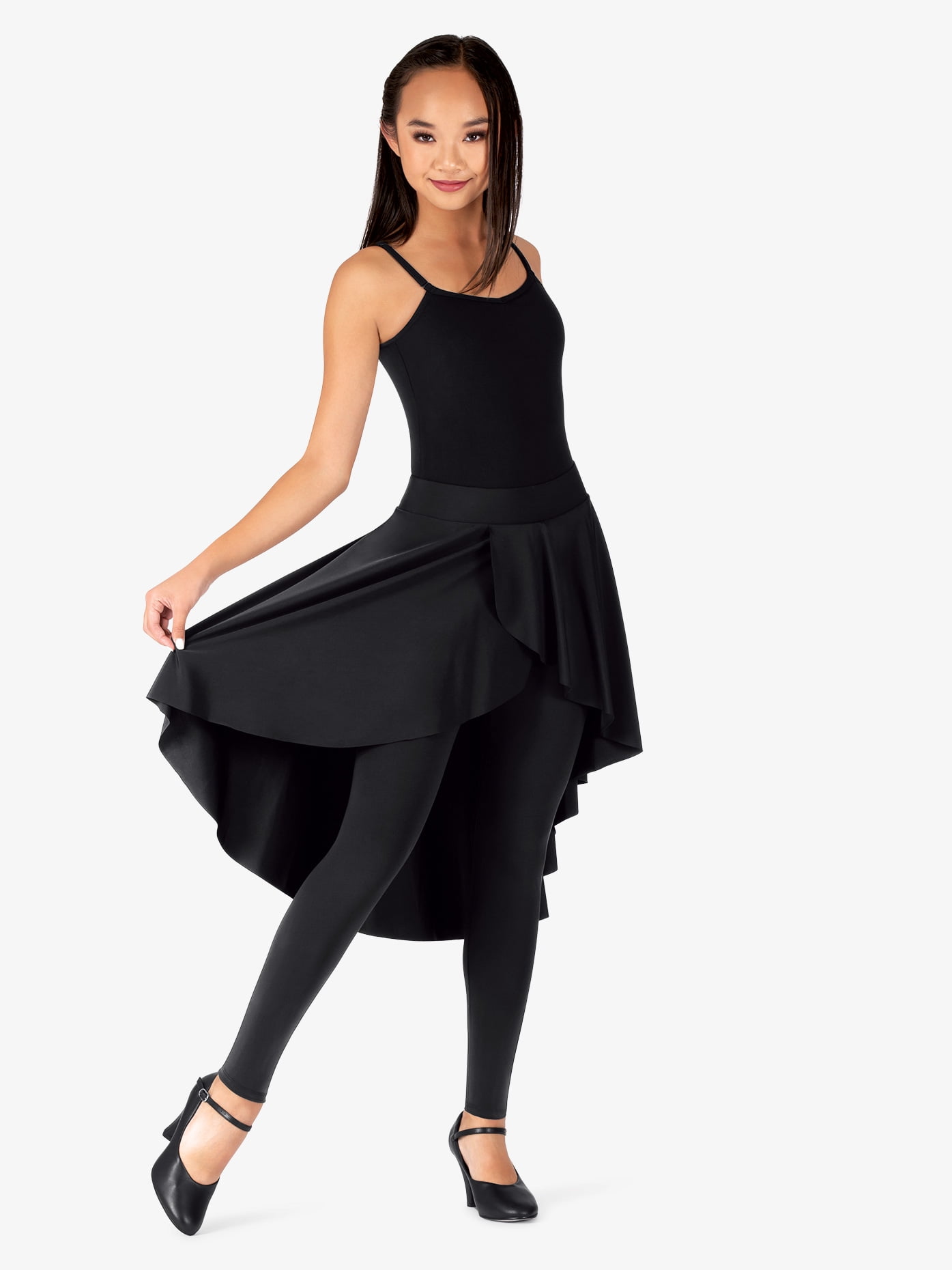 Download Baltog - Womens High-Low Mock Skirt Dance Leggings ...