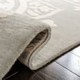 thumbnail image 6 of SAFAVIEH Bella Gabriel Medallion Geometric Wool Area Rug, Grey/Ivory, 6' x 9', 6 of 11