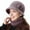 Purple, variant on Dbuoem 2Pcs/Set Women Winter Hat Scarf Set Elastic Soft Hat Scarf Set