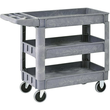 Sandusky Heavy-Duty 3-Shelf Utility Cart with 5" Casters, PUC174033-3