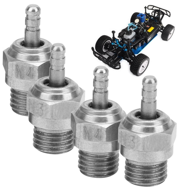 Sonew N4 Spark Plug,N3 N4 Fire Head Spark Plug RC Car Accessory Part Fit for Redcat HSP Methanol Engine,Ignition Plug