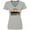 AC-Heather Grey, variant on Inktastic Houston Texas Skyline Retro Women's V-Neck T-Shirt