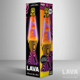 thumbnail image 3 of Lámpara Lava® - Base flocada con degradado Groovy de 14,5'' - La luz de movimiento original - Cera amarilla y líquido morado - Artículo n.º 2015, 3 of 5