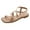 Khaki, variant on Women's Strappy Gladiator Flat Sandals Square Open Toe Elastic Slingback Summer Sandals