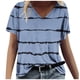thumbnail image 2 of Fiudx Ofertas Flash Artículos En Oferta Moda Mujer Causal V-Cuello Impresión Blusa Manga Corta Camiseta Verano Tops, 2 of 4
