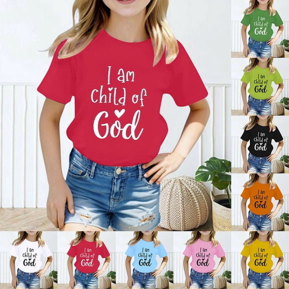 RTKFRFLM Kids Cartoon Print Graphic Tee Girls & Boys Fashion Casual Loose Fit Short Sleeve T-Shirt Top Cute Summer Cotton Shirt Trendy Youth Character Breathable Daily Wear Tops
