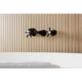 thumbnail image 4 of Kingston Brass KS5020NX Hamilton Two-Handle Wall Mount Roman Tub Faucet, Matte Black, 4 of 7