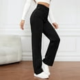 thumbnail image 7 of HKYNLAG Wide Leg Jeans Women Casual 2025 Plus Size Flare Bell Bottom Bootcut Stretchy Baggy High Wasted Y2K Denim Pants Black S, 7 of 7