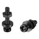thumbnail image 1 of Kit de surtido de tornillos, tuercas y arandelas de nylon Uxcell, tornillos de cabeza redonda, tuercas de tornillo de máquina, arandelas planas negras M2x10mm, 1 of 5