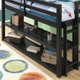 Better Homes and Gardens Greer Twin Loft Storage Bed, Black