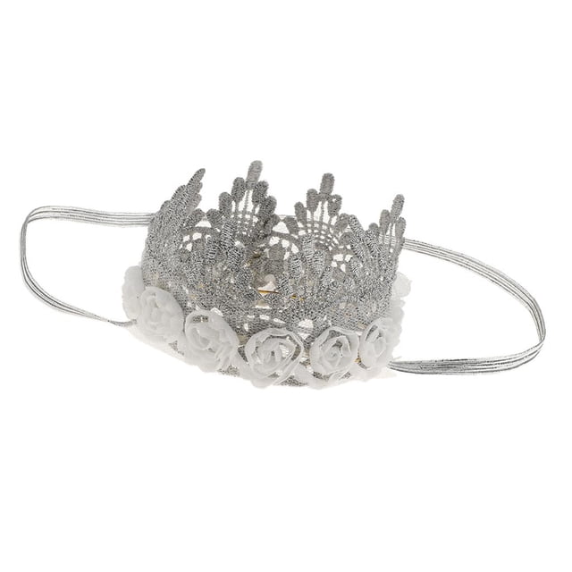 Venda Del Toddle Accesorios Para El Cabello Banda Elástica Elásticos Yotijar Diadema de flores de encaje elástico