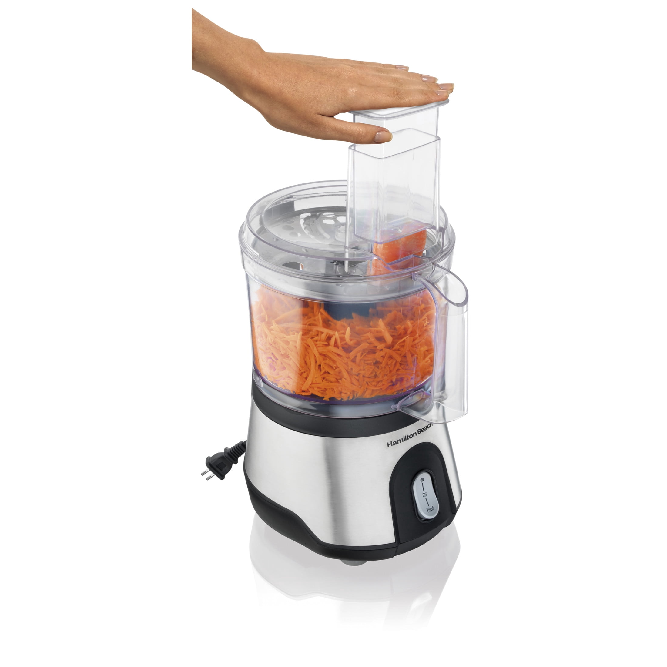 Hamilton Beach 10 Cup Stainless Steel Food Processor and Chopper
