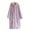 Purple, variant on Women Botton Robe Long Sleeve House Coats Fleece Velour Robes Soft Bathrobe with Pockets Nightgown Beige M