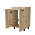 thumbnail image 7 of FM FURNITURE Selma Freestanding Vanity Cabinet Engineered Wood Light Oak, 7 of 7