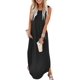 thumbnail image 3 of Vestido casual con estampado de arcoíris para mujer, vestido maxi sin mangas con bolsillo, vestido hawaiano de verano para playa, vestido camisero liso, 3 of 5