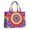Rainbow Tie Dye, variant on Large Capacity Tote Bag,Colorful Tie Dye Mandala Handbag Fashion Luxury Tote Bag,15.7"x13"x 5.1" Inches,Laptop Compatible