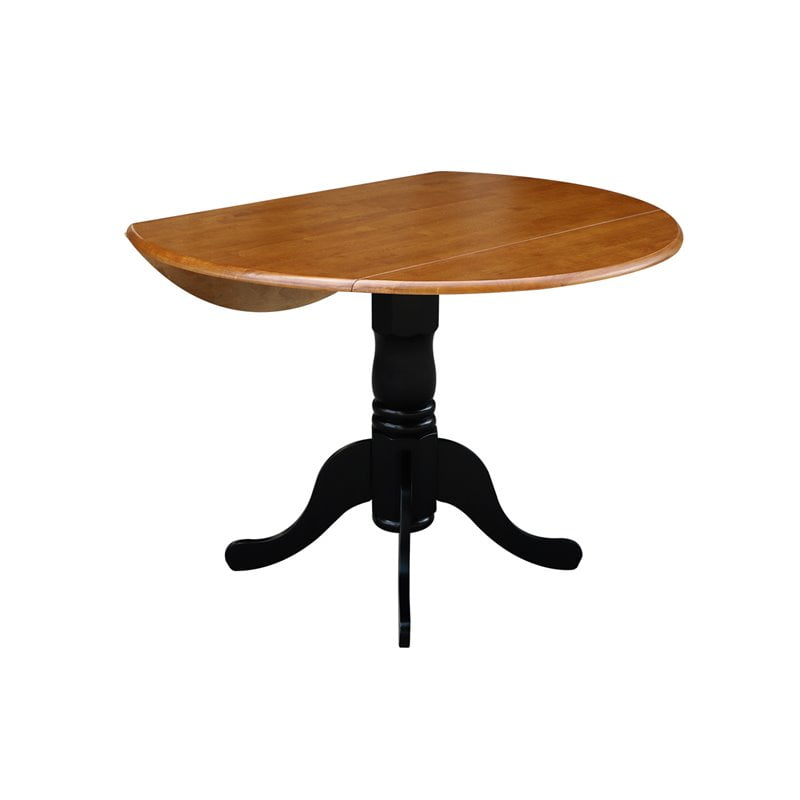 International Concepts 42 Round Dual Drop Leaf Dining Table Round Dual Drop Leaf Dining Table