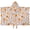 Pioneer Flower Floral, variant on Pioneer Flower Floral Print Pattern Hooded Bath Towel,50"x30" for Ages 3 To 12 Kids, Quick Dry Lightweight Soft Microfiber Hood Beach Towel Cover Up for Kids