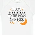 thumbnail image 4 of Inktastic I Love My Sisters to the Moon and Back Boys or Girls Baby Bodysuit, 4 of 5