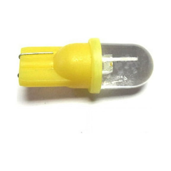 Pinball replacement bulb LED 6.3 volt AC, 555 clear wedge base T10 Cool Yellow