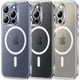 thumbnail image 1 of TOCOL Funda magnética 3 en 1 para iPhone 15 Pro Max transparente, mejorada [protección completa de la cámara] con 2 protectores de pantalla [compatible con MagSafe] [no amarillea] funda para teléfono, 1 of 3