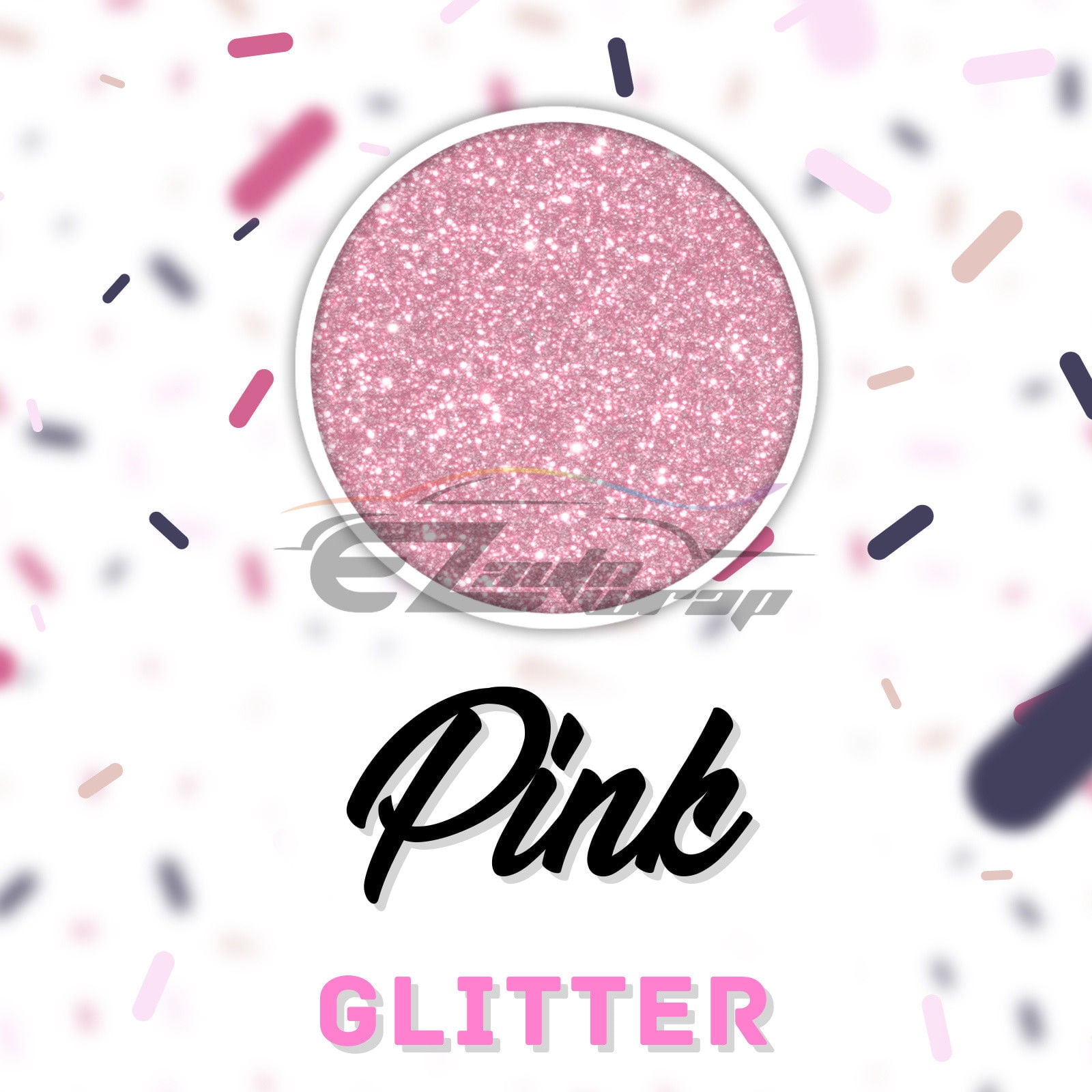 ESSMO Pink Glitter Heat Transfer Vinyl HTV Sheet T-Shirt 20" Wide Iron On Heat Press DG16 20"x600"
