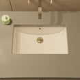 thumbnail image 4 of Novatto NP-U213907BN Rectangular Undermount White Porcelain Sink Overflow Drain Set, Brushed Nickel, 4 of 4