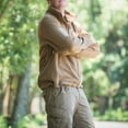 thumbnail image 5 of XMMSWDLA Mens Plus Top Outdoor Stand-up Collar Fleece Thickened Warm Sports Fleece Jacket, 5 of 8