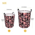 thumbnail image 5 of Daiia Lilies Flowers Round Laundry Basket with Handles Thickened Waterproof Circular hamper,Dirty Clothes Storage Basket for Bedroom,Bathroom,College Dorm-Medium, 5 of 8