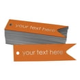 thumbnail image 1 of Darling Souvenir Silver Foil Personalized Paper Hang Tags Your Text Here Party Favor Tags 100 Pieces, 1 of 1