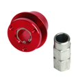 thumbnail image 4 of Accesorios de reacondicionamiento automático Volante Base de liberación rápida 360 ​​3 orificios Volante de liberación rápida Rojo, 4 of 5