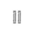 thumbnail image 2 of ARAIYA FINE JEWELRY 10K White Gold Round Diamond Hoop Earrings (1/10 cttw, I2-I3 Clarity, I-J Color), 2 of 6